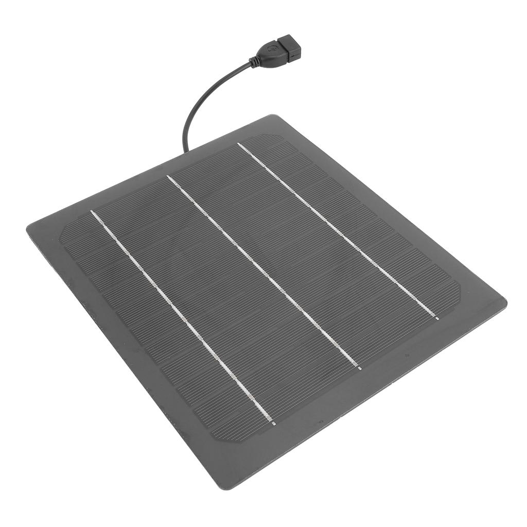 Small Solar Panel 7W 5V Solar Charger High Efficiency Monocrystalline for Camping Fan Power Bank Pho