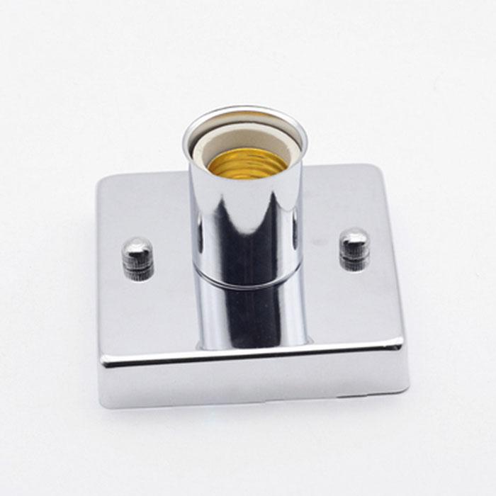 Mini Square E27 Ceramic Base Ceiling Light Black White Silver Gold Metal Frame Flush Mount Ceiling Lamp for Hallway Aisle Porch