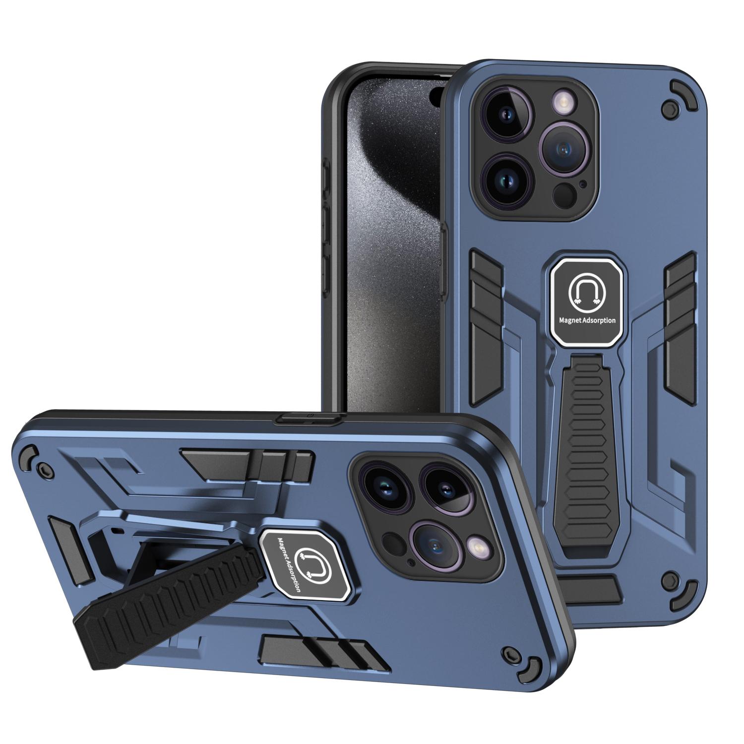 

For iPhone 14 Pro Max Case Hybrid Hard PC Soft TPU Phone Cover Car Mount Kickstand C