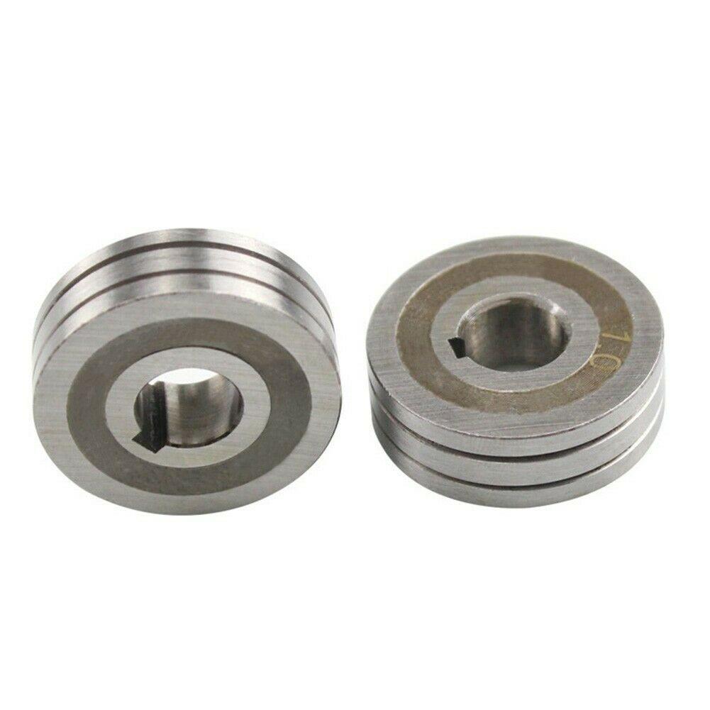 2pcs V-Groove Knurled Groove Mig Welder Wire Feed Drive Roller Roll