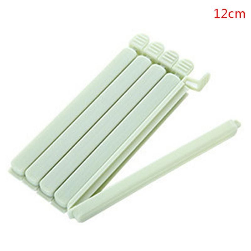 

5 шт. зажимы для пакетов зажим для запечатывания пищевых закусок портативный инструмент для хранения упаковка зажим для пакетов 12CM зелёный