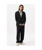 Customellow Navy Relaxed Fit Striped Setup Jacket Cwjam25423Nyd