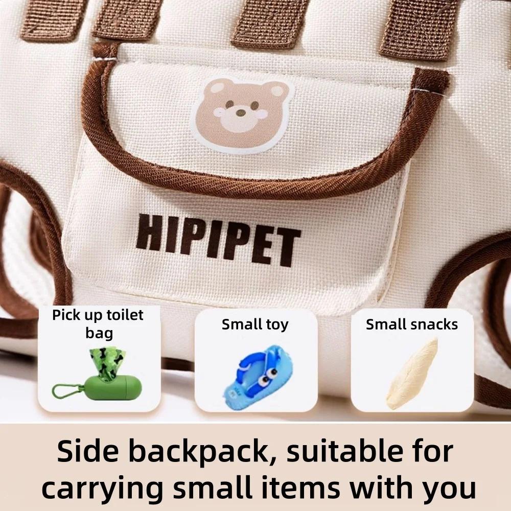 Dog bag when going out Portable breathable traction backpack Portable or carry Crossbody cat dog pet strap artifact