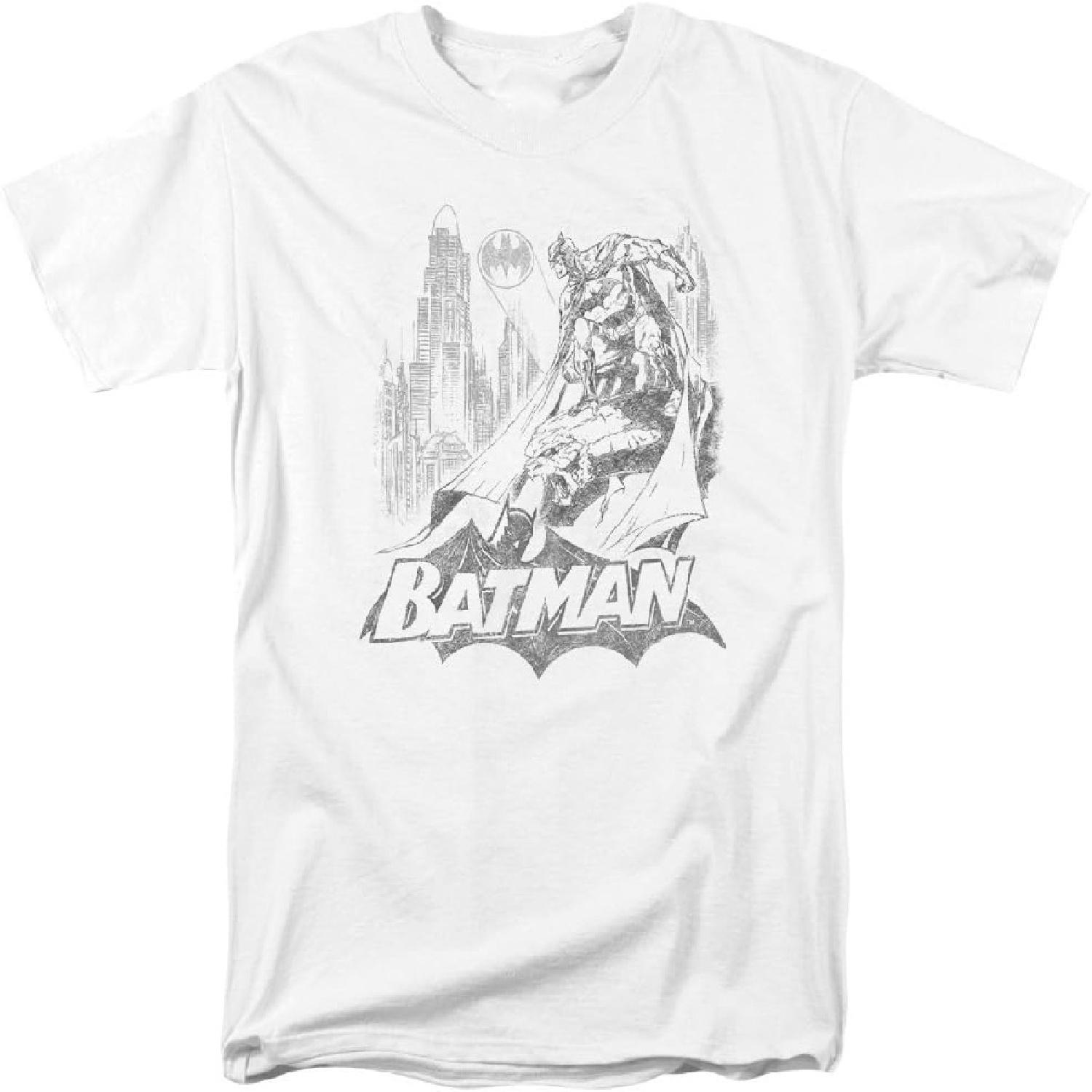 Бэтмен - Футболка с наброском Бэтмена Размер S S белый