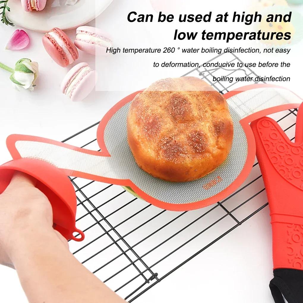 Non-stick Heat-resisting Colorful Silicone Baking Mat for Pastry Dough Rolling, Bakery Oven Pad, Bakeware Kitchen Tools Gadgets