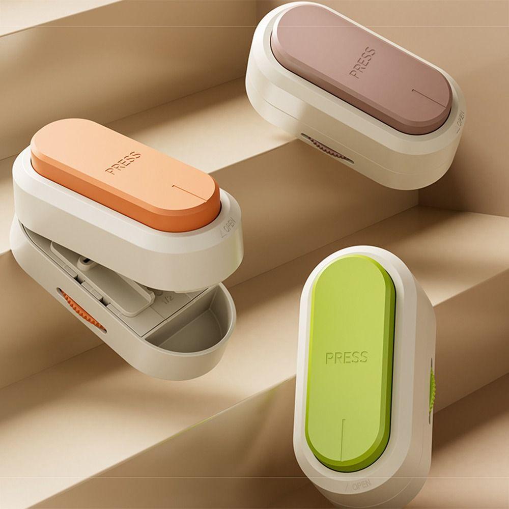 Sliding Adjust Tablet Splitter Adjustable Design Tablet Divider Pill Storage Box Tablet Splitting