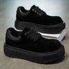 Chaussures Homme Style Britannique Rétro Décontracté Workwear Imperméables Antidérapantes Sports Semelle Épaisse Augmentant la Hauteur Derby Tendance