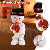 Electric Toy Snowman Desktop Ornament Christmas Decoration Decorative Gift for Holiday