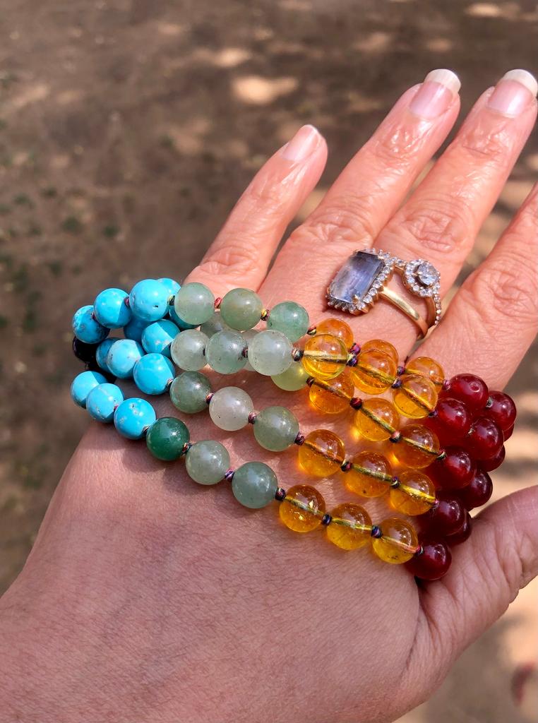 8 Mm Rnd 108+1 Beads Original Natural Gemstones for 7 Chakra, Jaap Rosary, Japa Mala, Healing, Healing Gem Stones, Unisex