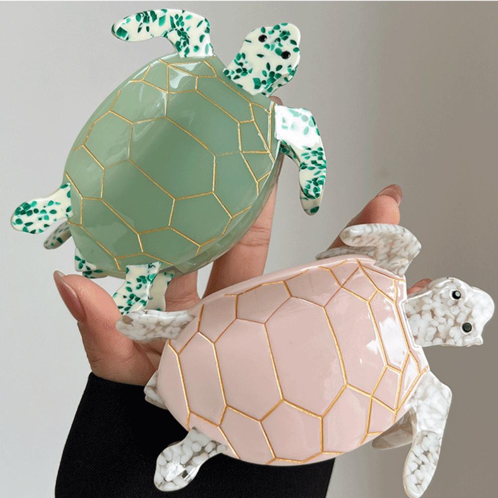 Ocean Series Acetate Turtle Hair Claw Acetic Acid Big Shark Clip Funny Animal Hair Clip Girl
