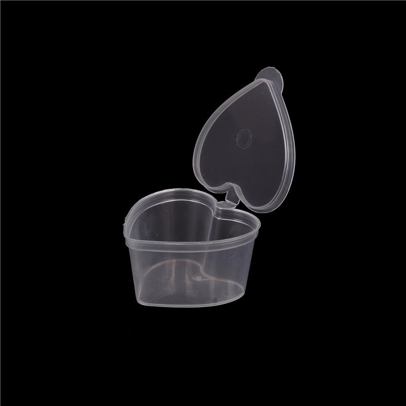10pc 50ml Slime Mud Storage Container Organizer Box With Lid For Light Clay