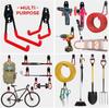 Heavy Duty Hook Metal Wall Mount Bicycle Hanger Hooks Wall Mount Anti-slip Storage Hook for Ladders Garden Tool Garage Organizer