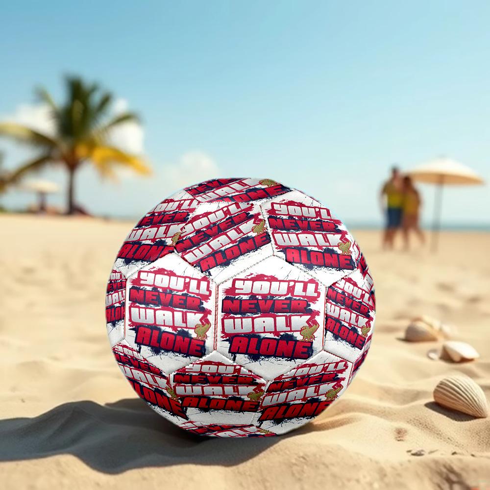 Football team.C Print Size 5 Soccer Ball, Standard Match Football for Sports Game and Team Practice, Ideal Gift for Soccer Fans