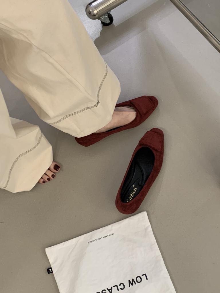 Low-heeled French Retro Square Head Square Buckle Mary Jane Single Shoes Women's Shoes New In Autumn 2025