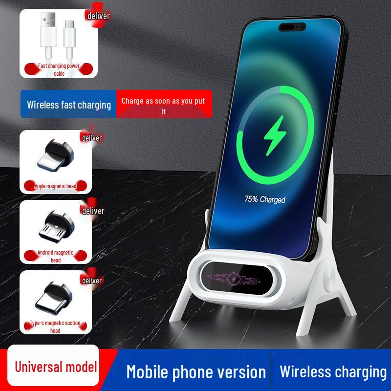 Original Brand Wireless Charger & Loudspeaker Stand with Automatic Horizontal and Vertical Sensing for Mobile Phones