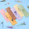 Book Note Marker PET Bookmarks Card Specimen Bookmarks Nature Plants Bookmarks Translucent Flower