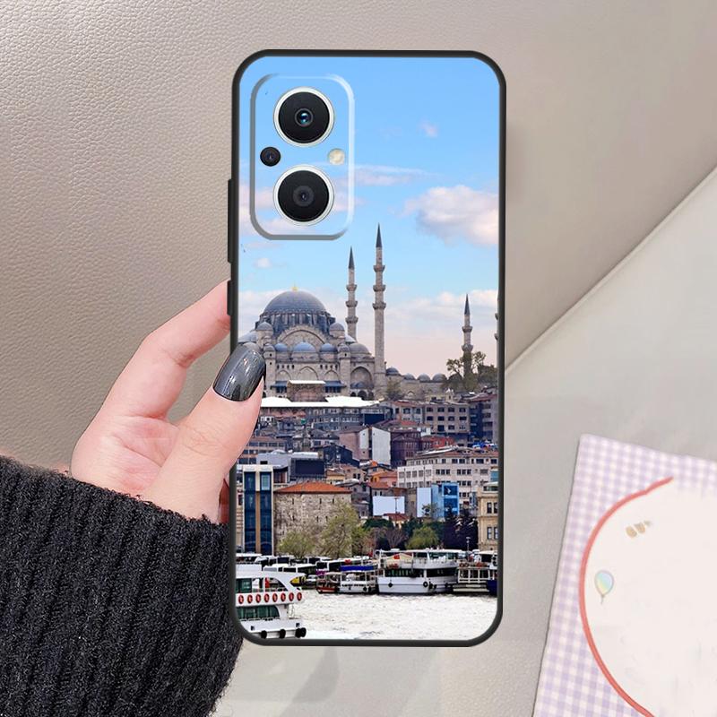Turkey Istanbul Scenery Building Funda For OPPO Reno 10 11 12 13 14 Pro 8 7 Lite 11F 12F 13F 14F OPPO Find X8 X5 X6 X9 Pro Case OPPO Reno7 4G