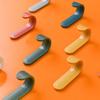 20/4pcs Towel Hook Plastic Door Hanger Self Adhesive Wall Hanger Hat Racks Key Hanger Wall Organizer Home Decor Key Holder