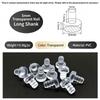 50Pcs with Stem Rubber Grippers Table Spacers  for Furniture Hole Push in