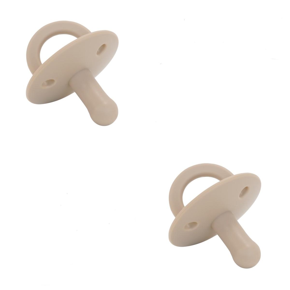 2шт силиконовая детская соска-пустышка пищевой силикон пустышка для новорожденных без BPA однотонные пустышки силиконовая соска детская соска