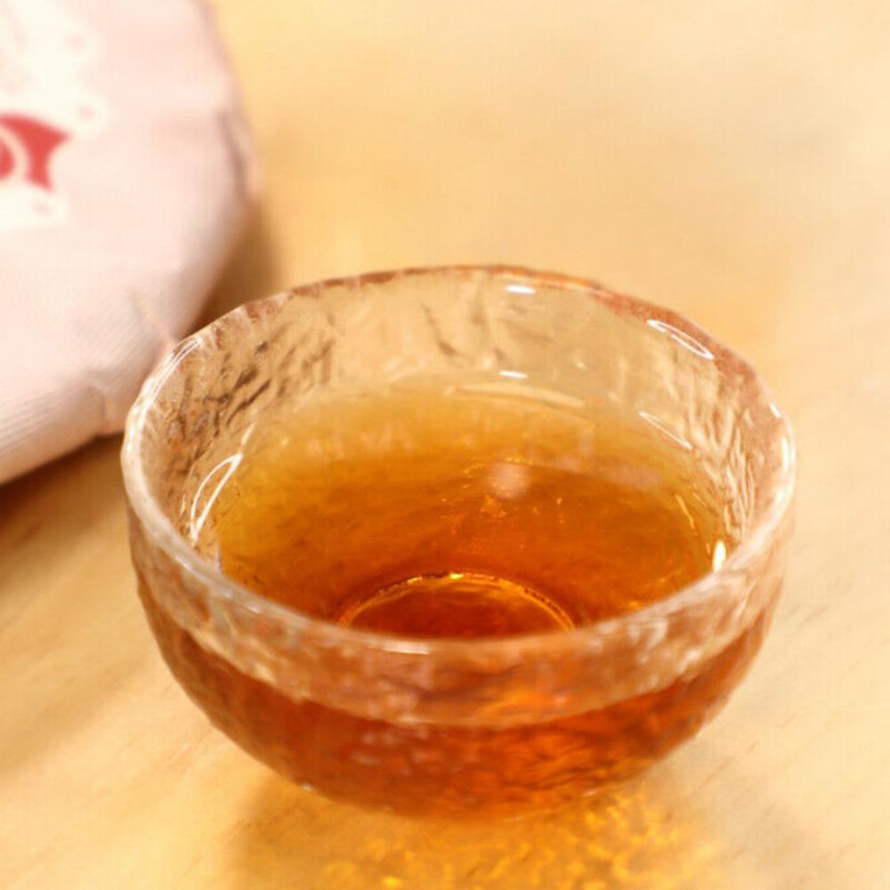 Jiao Yang Haiwan Old Comrade Blazing Sun Ripe Pu erh Tea Cake 357g
