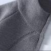 Men's Solid Color Textured Casual Sports Loose Fashion Knitted Zipper Top Jacket