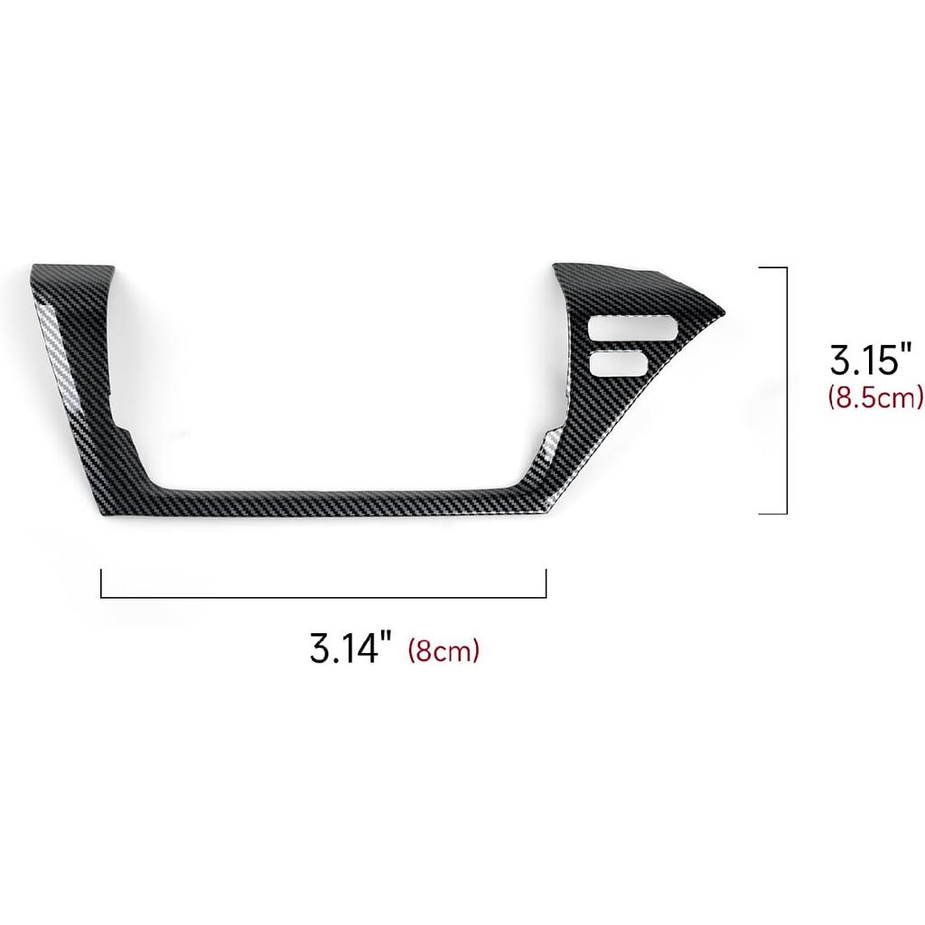 Car Air Vent Frame Center AC Trim Carbon Color ABS Decal Sticker Compatible With 8Th Gen Toyota Camry XV70 Accessories - For -2024 ONLY
