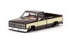 TSMMODEL Diecast Model Car Silverado Kaido Vintage Spec Two Brown Cream Diecast Toy Pickup Truck Made by Kaido House V1, Tone & 1/64 (7.6 cm) Scale,