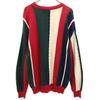 NAUTICA 90s Old Striped Pattern Long sleeve knit L Men's Used