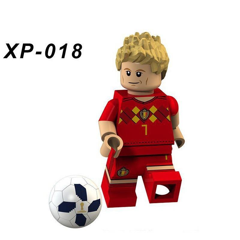 Football Sports Star Model 4.5cm Bricks Series Characters Mini Action Figure Building Blocks Kids Toys For Education Gifts