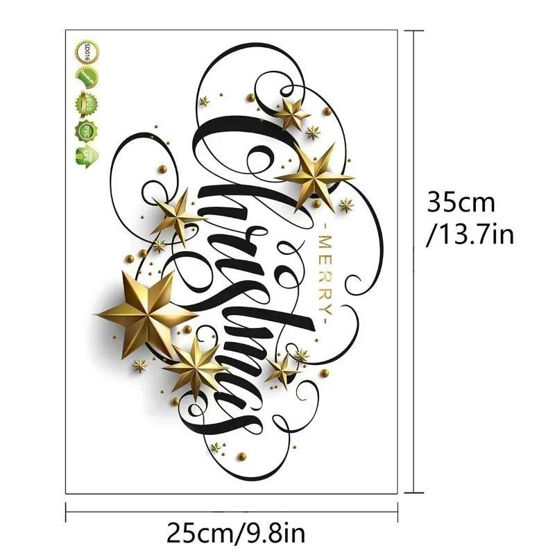 

New Creative Christmas Wall Stickers Merry Christmas Background Wall Display Window Living Room Christmas Decoration Stickers