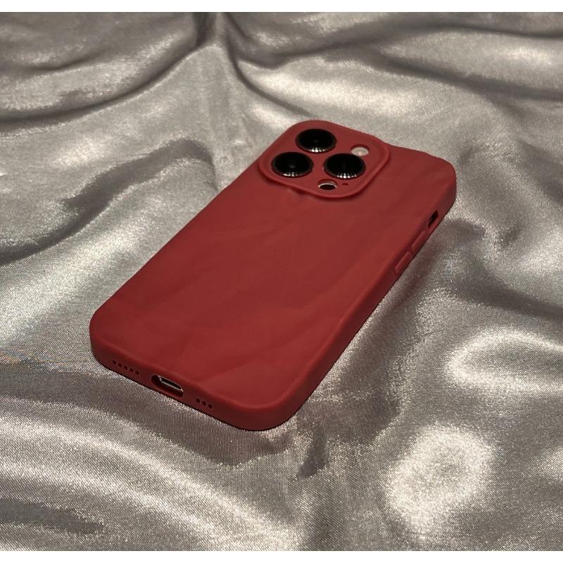 

Трехмерные морщины Подходит для чехла для мобильного телефона IPhone 15 Простой однотонный Apple 14 Мягкий полный пакет Apple 15Plus