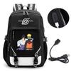 Großes Fassungsvermögen Anime Naruto Inspiriertes Rucksack für Teenager Schüler Tägliche Nutzung Laptop Reisetasche Urbaner Stil