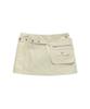 Crank Pocket Belt Micro Skirt_Yellow