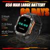 KR80 Smartwatch with Heart Rate Monitor, Bluetooth Calling, Compass & Sports Features