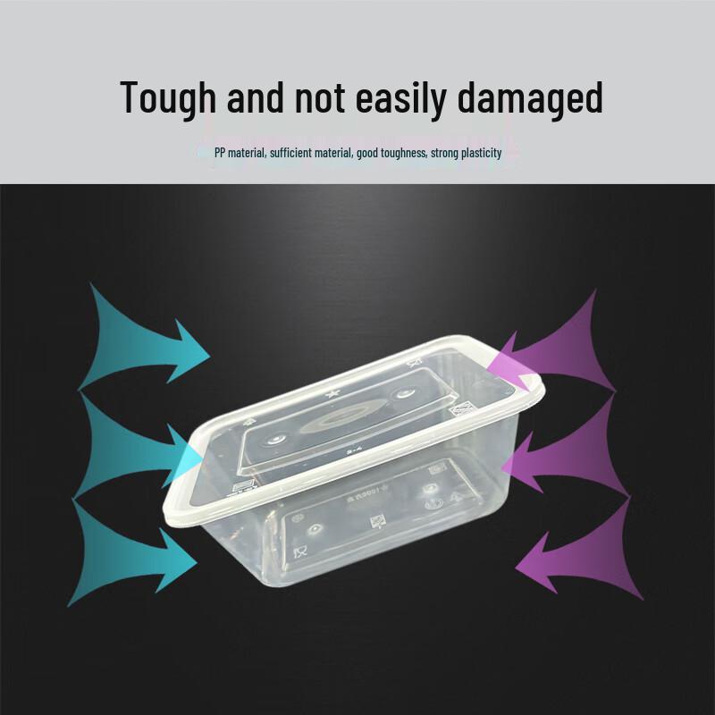 1000ml Disposable Rectangular Food Container