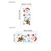 Santa Claus Reindeer Wall Stickers Christmas Home Decoration Living Room Background Wall Stickers Christmas Bedroom Wall Sticker