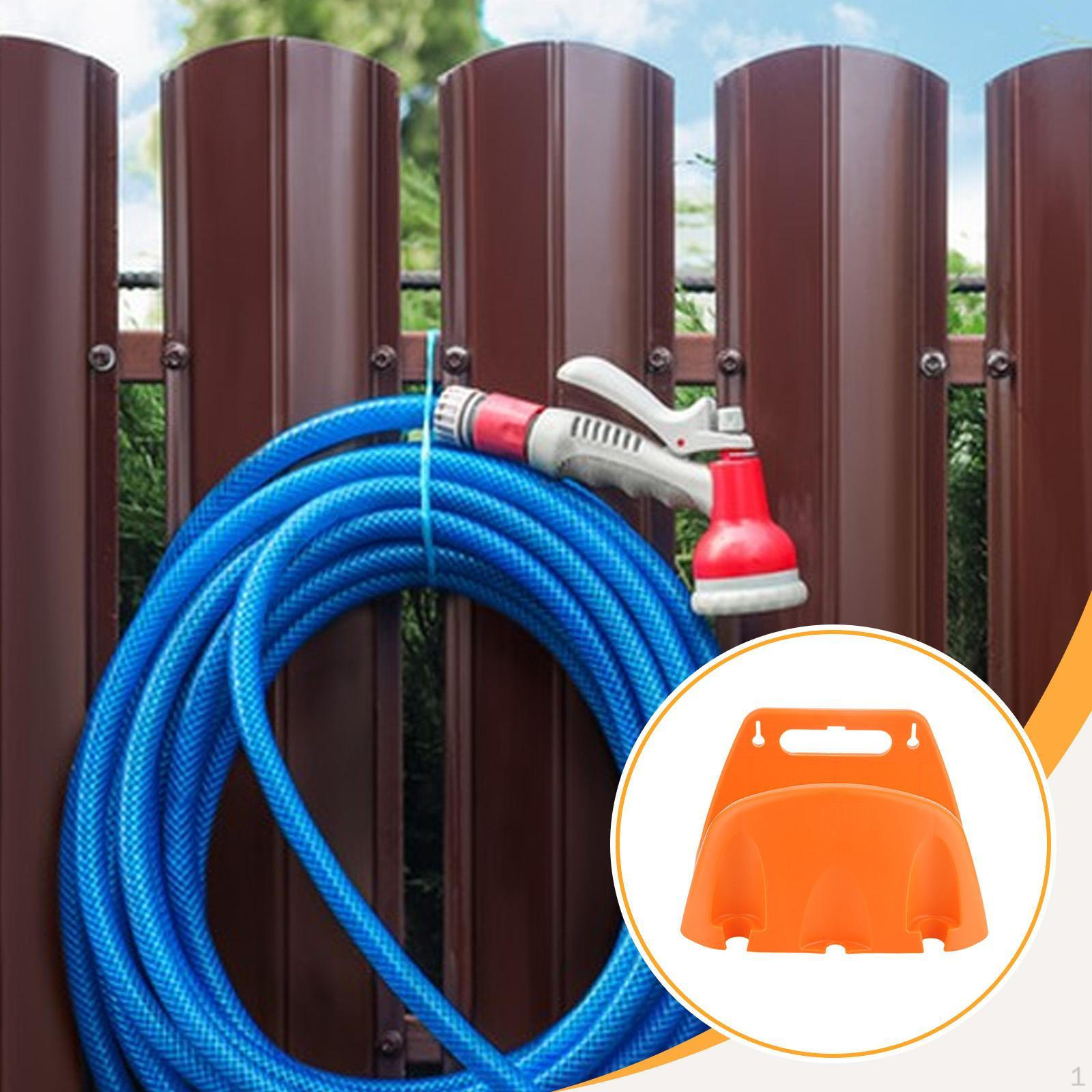 

Garden Hose Holder Hanger Watering Wall Mounted Storage Rack for Outdoor помаранчевий