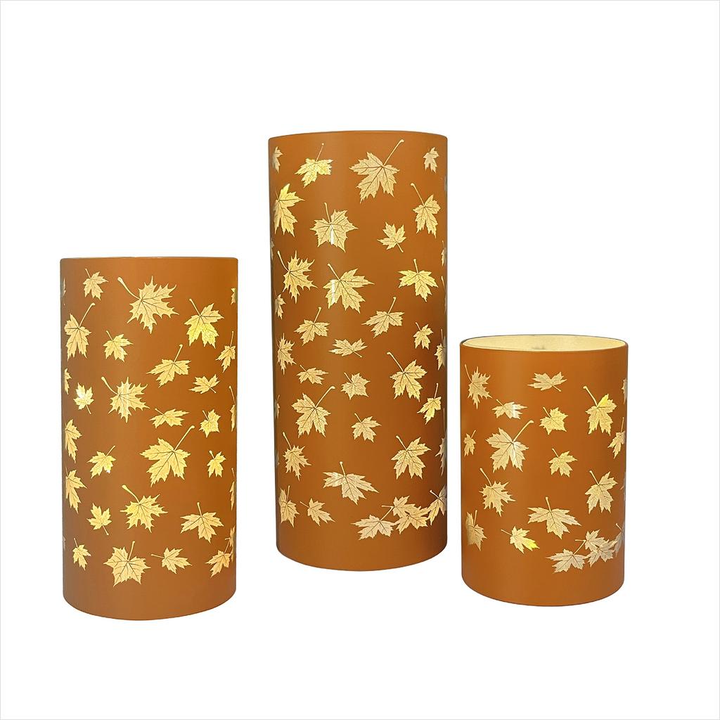 Glass LED Electronic Light Engraved Real Glass Cup LED Flickering Candle For Home And Holiday Decoration