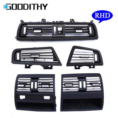 Rhd motorista da mão direita cromado ar condicionado ac saída de ventilação grade substituição para bmw série 5 f10 f11 f18 520 523 525 528