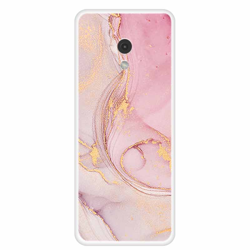 Pour Nokia 215 4G 2024 Coque Nokia 235/220 4G 2024 Marbre Peint Transparente TPU Coque Arrière pour Nokia220 4G Coque de Protection ClearShell