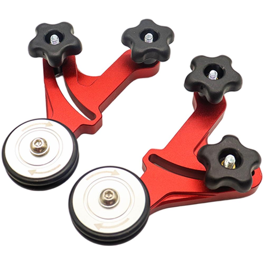 2pcs Bearing Roller Press Feeder One Way Woodworking Table Saw Pressure Wheel 2 Roller Feed Tool For Router Trimmer Parts