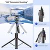 Extendable Selfie Stick Tripod with Remote Shutter 67 Inch  Phone Tripod Stand for  Live Streaming Group Photo