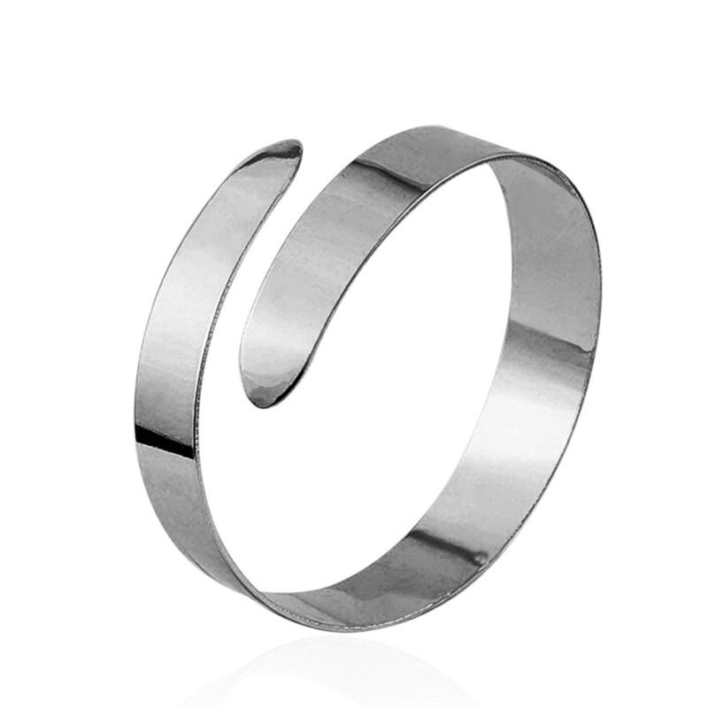 Alloy Spiral Armband Swirl Upper Arm Cuff Armlet Bangle Bracelet Egyptian Costume Accessory for Women Gold Silver Color