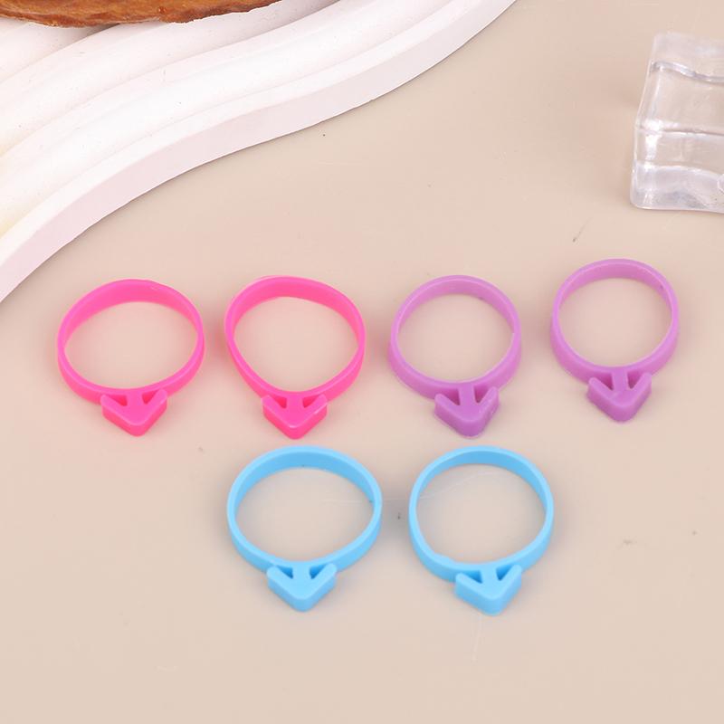 10Pcs Silicone Cake Bag Clips Ties Fixed Ring Decorative Bag Rubber Bands Bundling Leak-proof Pastry Bags Cable Cake Tools+