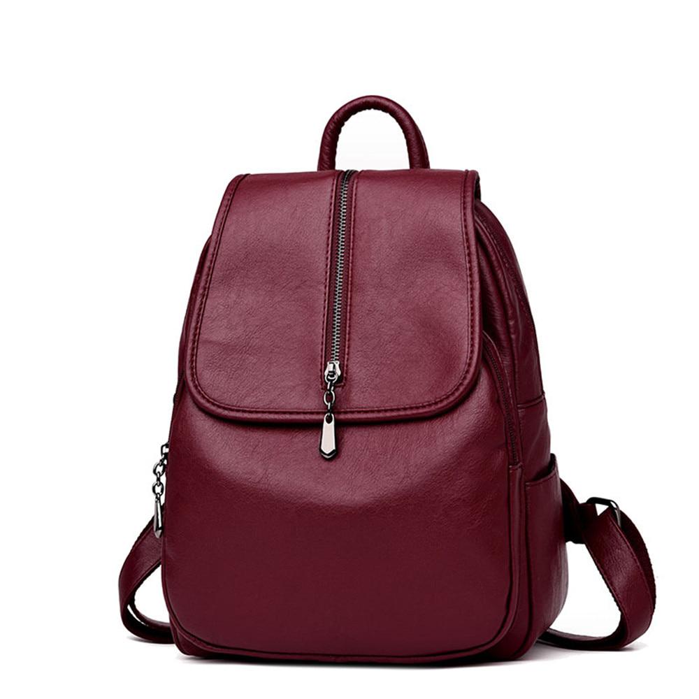 Hohe Qualität Frauen Tasche College Wind Schultasche Rucksack Mädchen Mochila Frauen Rucksäcke Leder