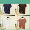 T-shirt in Modal Traspirante da Donna con Tessuto Traspirante e Vestibilità Larga per Uso Casual