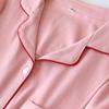 Pure Cotton Knit Maternity Pajama Set - Long Sleeve Nursing Cardigan for Spring & Autumn