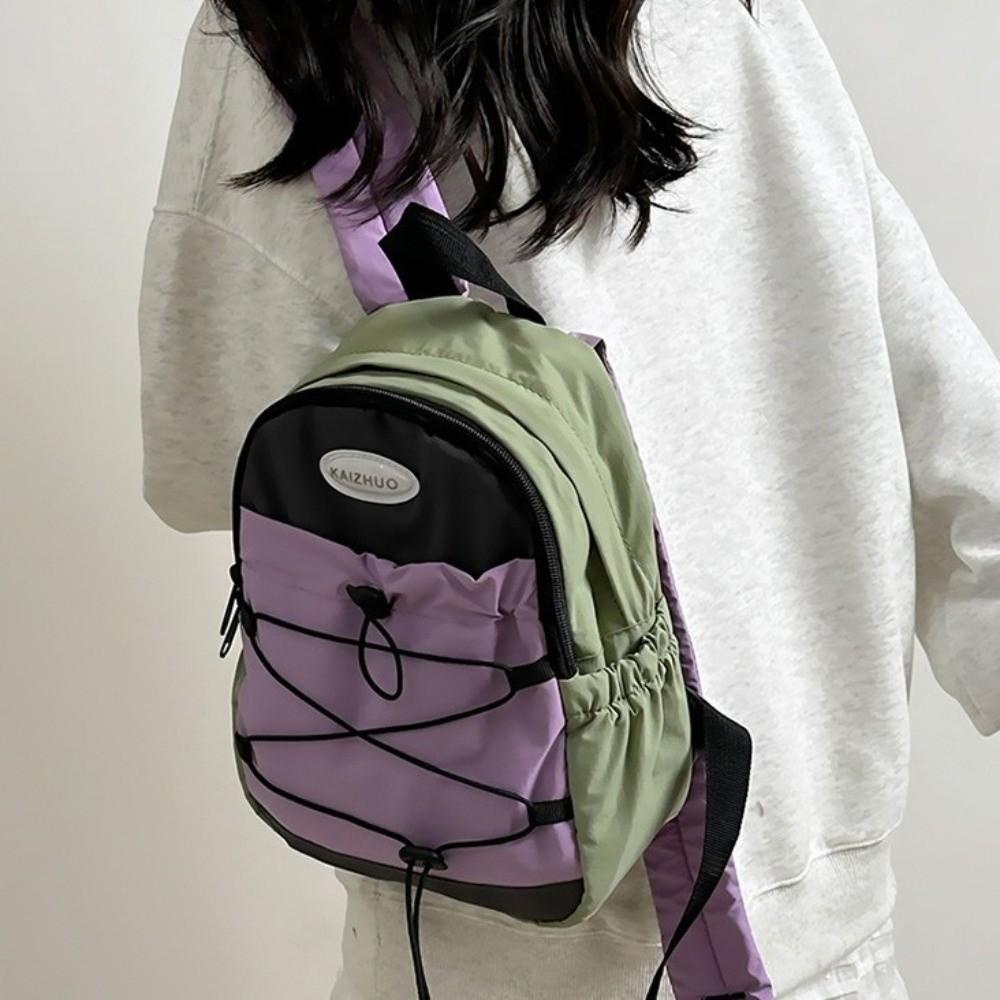 Japanese Style Nylon Shoulder Bags Large Capacity Student Schoolbag Lightweight Backpack  Teenagers