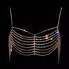 European And American Luxury Sexy Rhinestone Bra Chain High Sense Personalized Fringed Body Chain Jewelry Body Chain